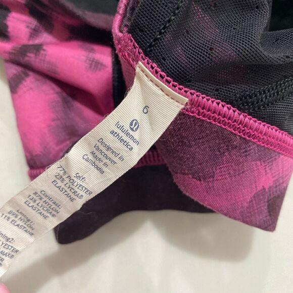 Lululemon Sweaty Endeavor Sports Bra Blooming Pixie size 6 - Picture 6 of 6